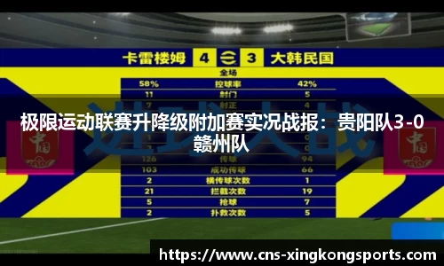 极限运动联赛升降级附加赛实况战报：贵阳队3-0赣州队